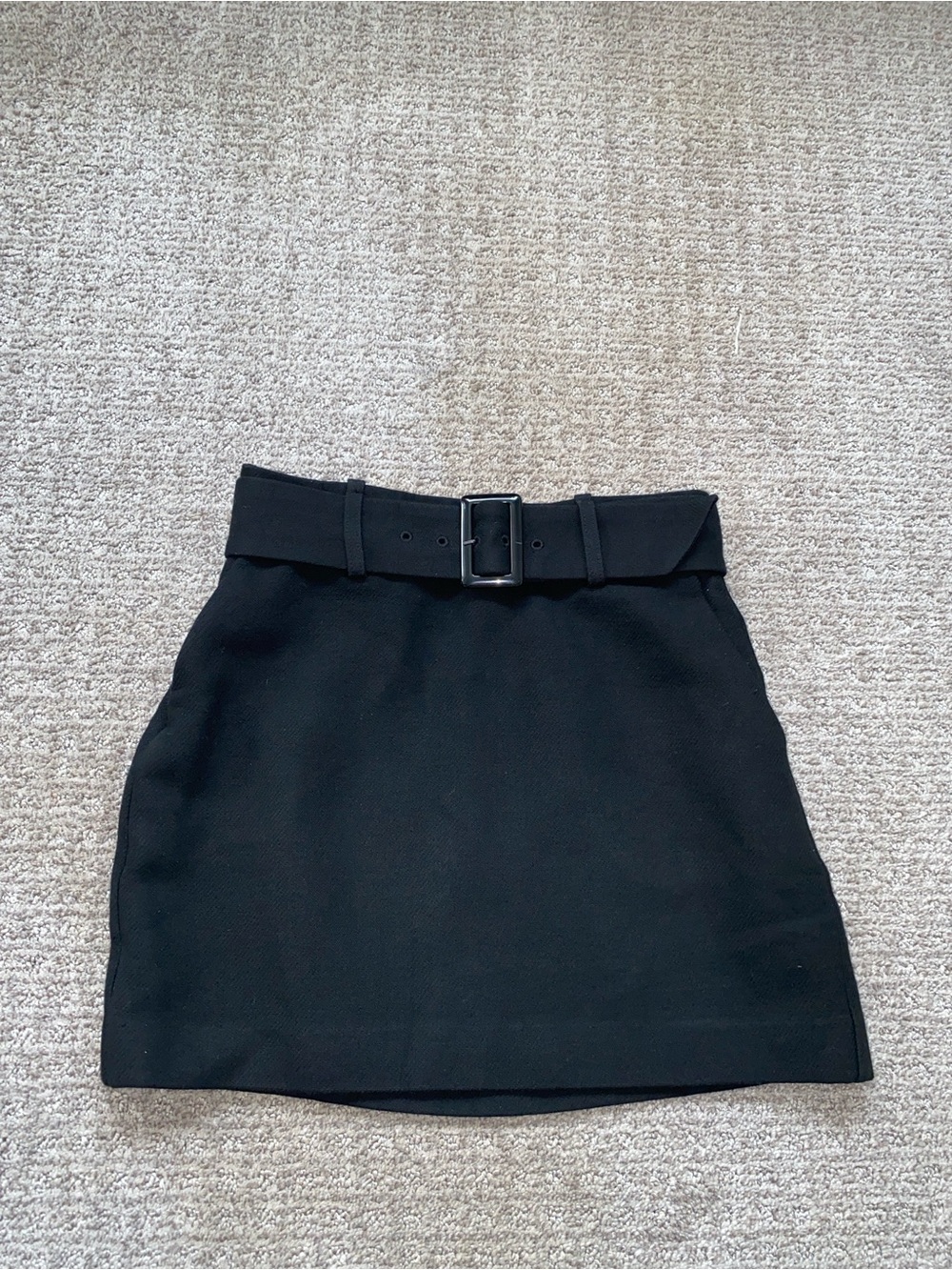 Babaton Classic Black High-Waist Mini Skirt